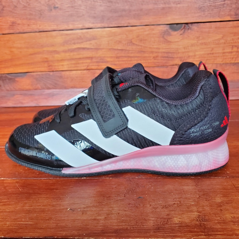 Adidas Adipower Weightlifting 3 Shoes Women 8 Black Powerlifting Gym GY8923 New
